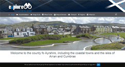 Desktop Screenshot of exploreayrshire-arran.com