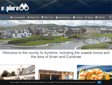 Tablet Screenshot of exploreayrshire-arran.com